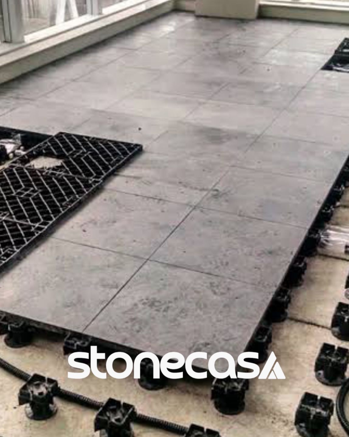 Piso Elevado Ardosia Area Externa | Piso Elevado de Ardósia Matacão Stone Casa piso-elevado-ardosia-area-externa